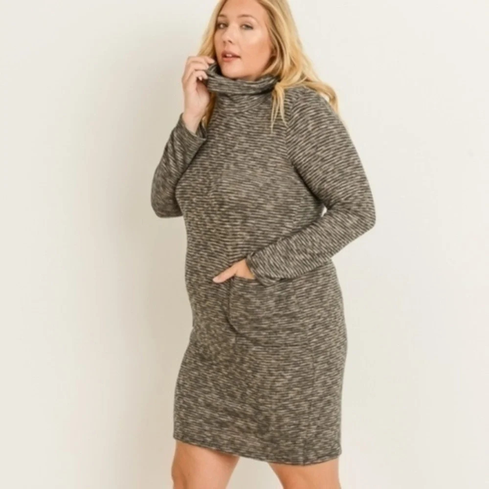 Gilli Dress NWT Plus Cozy Cowl Neck Sweater Dress